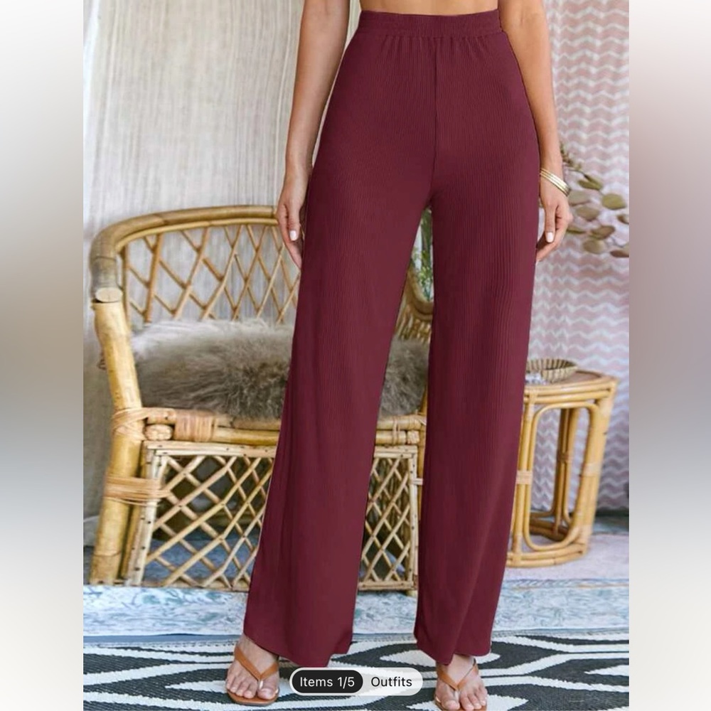 SHEIN High Waist Wide Leg Pants woman’s size M